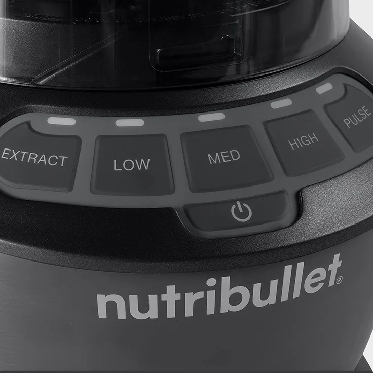 NutriBullet NBF500DG Standmixer, 1200 W, 19.500 Umdrehungen/Minute, 1,9 L BPA-freier Krug, 2 Geschwindigkeiten, Pulsfunktion, Extraktfunktion, geeignet für heiße Zutaten, mit To Go Bechern, schwarz – Bild 5