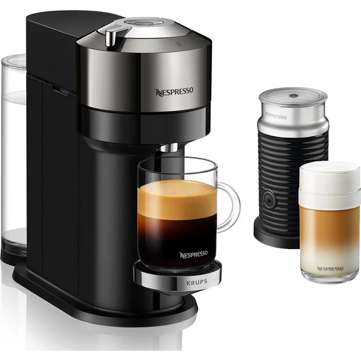 Krups XN910C Nespresso Vertuo Next Kapselmaschine + Aeroccino 3 Milchaufschäumer – Bild 1