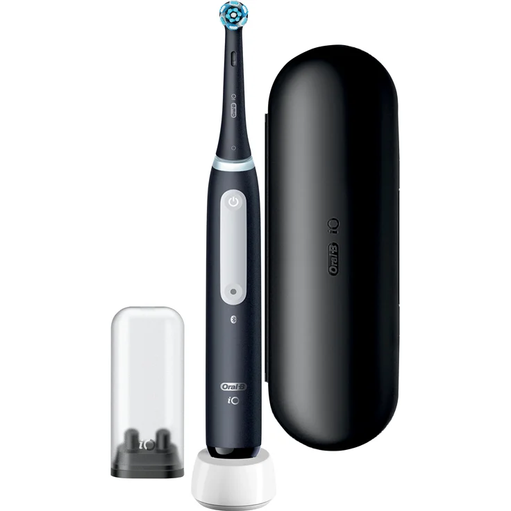 Oral-B iO Series 4 elektrische Zahnbürste mit Reiseetui Matt Black – Bild 1