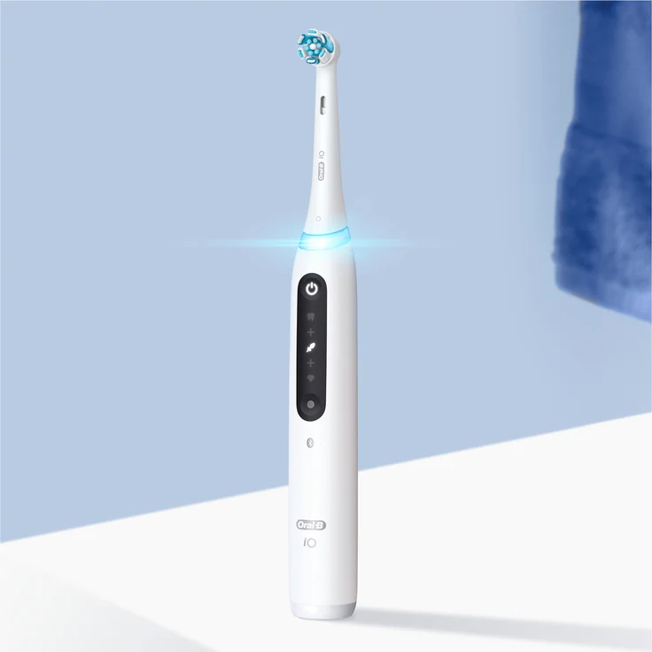 Oral-B iO Series 5 elektrische Zahnbürste Quite White – Bild 3