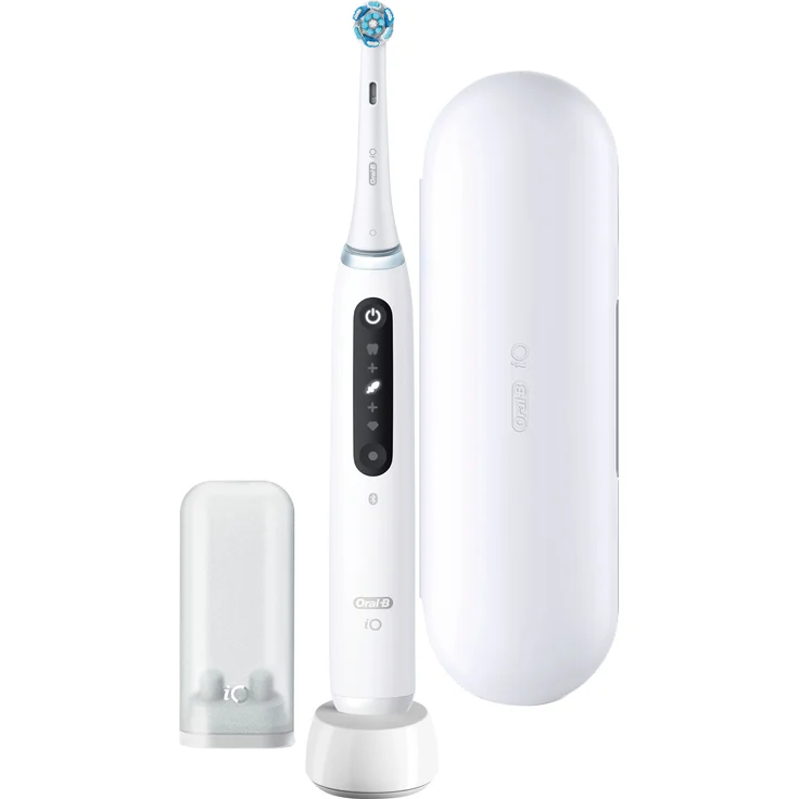 Oral-B iO Series 5 elektrische Zahnbürste Quite White – Bild 1