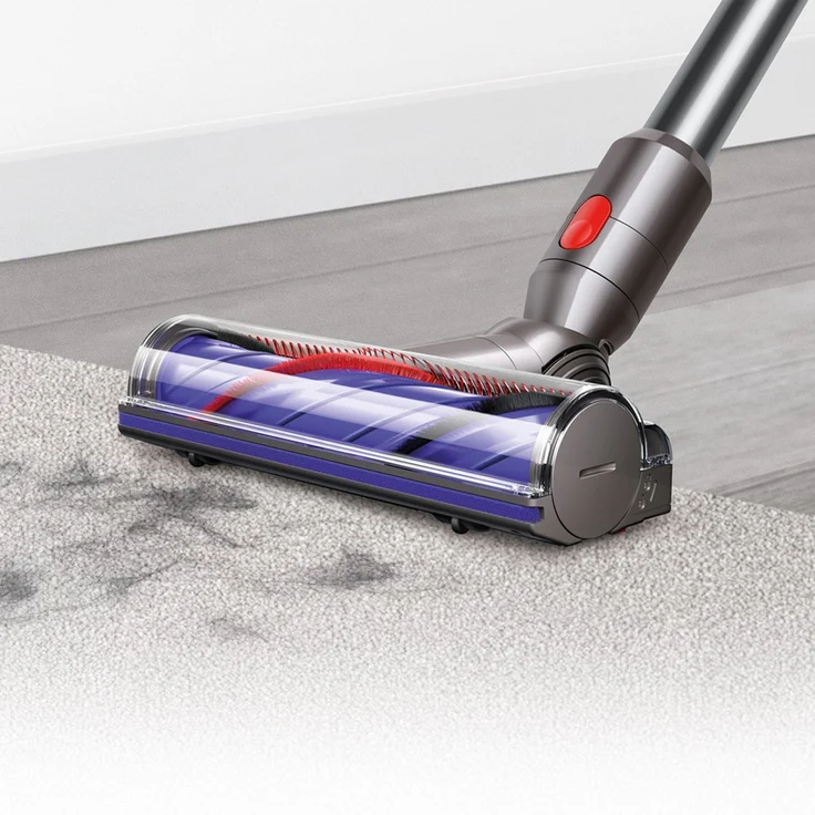 Dyson V8 Origin Handstaubsauger, 40 min Akkubetrieb, 2 Saugmodi, inkl. Motorbar Bodendüse, silber-violett – Bild 5