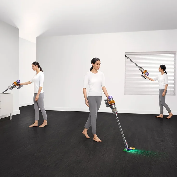 Dyson V15 Detect Absolute Handstaubsauger (2022), 394451-0160 min, gelb-nickel, Akkubetrieb, Akkuwechsel-Option – Bild 5
