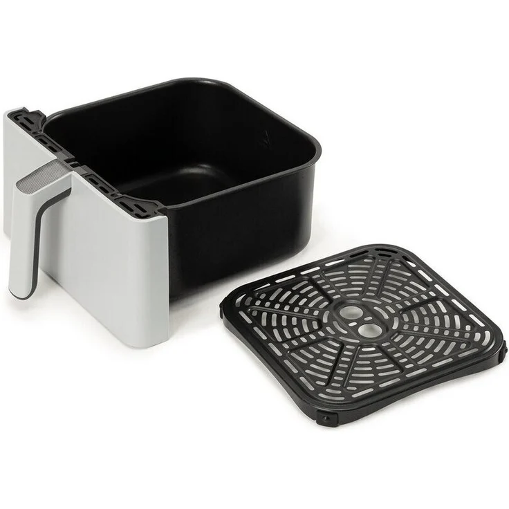 Cosori Dual Blaze XXL Heißluftfritteuse, ohne Fett, 1700 W, 6,4 Liter, bis 205 °C, antihaftbeschichtet, LED-Display, Kunststoff, Metall, grau – Bild 4