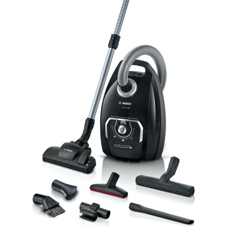 Bosch BGL8XALL Bodenstaubsauger mit Beutel, 15 m Aktionsradius, 15 m Aktionsradius, schwarz – Bild 1