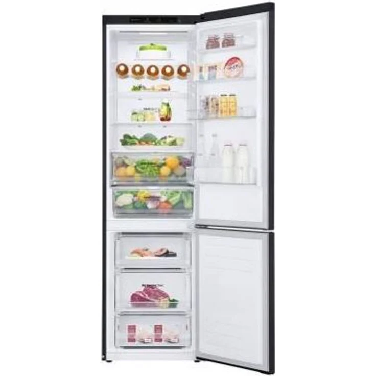 LG GBB62MCGCC1 Kühl-Gefrierkombination, freistehend, matte black, NoFrost, Door Cooling, LED, Breite 59.5 cm, Energieklasse C – Bild 2