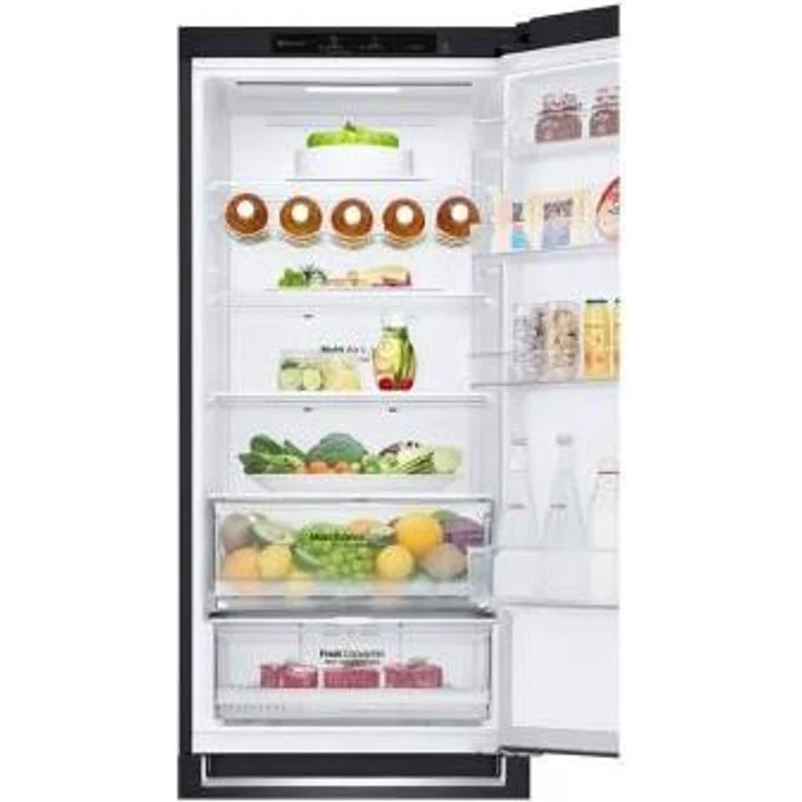 LG GBB62MCGCC1 Kühl-Gefrierkombination, freistehend, matte black, NoFrost, Door Cooling, LED, Breite 59.5 cm, Energieklasse C – Bild 6