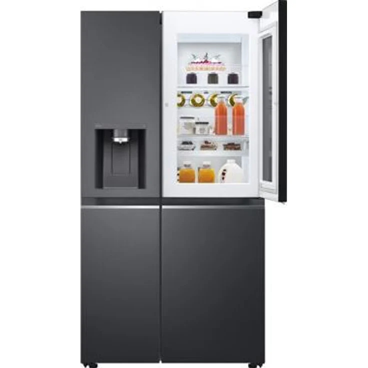 LG GSXB90MCDE Side-by-Side-Kühlschrank, freistehend, matt black steel, NoFrost, Schnellkühlen, Wasser- und Eiswürfelspender, Festwasseranschluss, Breite 91.3 cm, Energieklasse E – Bild 5