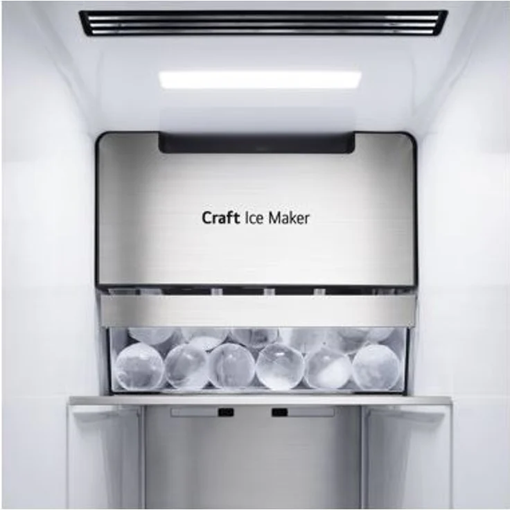 LG GSXB90MCDE Side-by-Side-Kühlschrank, freistehend, matt black steel, NoFrost, Schnellkühlen, Wasser- und Eiswürfelspender, Festwasseranschluss, Breite 91.3 cm, Energieklasse E – Bild 7