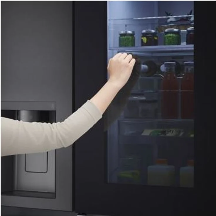 LG GSXB90MCDE Side-by-Side-Kühlschrank, freistehend, matt black steel, NoFrost, Schnellkühlen, Wasser- und Eiswürfelspender, Festwasseranschluss, Breite 91.3 cm, Energieklasse E – Bild 10