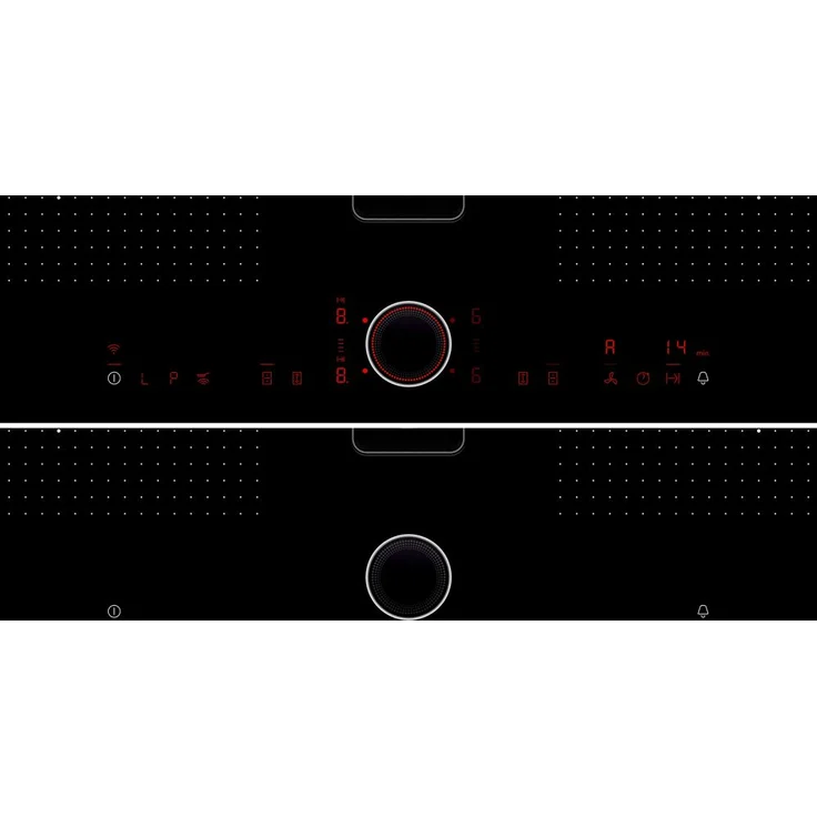 Neff T58TL6EN2 Induktionskochfeld mit Dunstabzug, N 90, Breite 80 cm, Flex Induktion, TwistPad, Power Move, PowerTransfer, Automatic Air-Sensor, mit rahmen aufliegend, schwarz - Preisvergleich – Bild 3