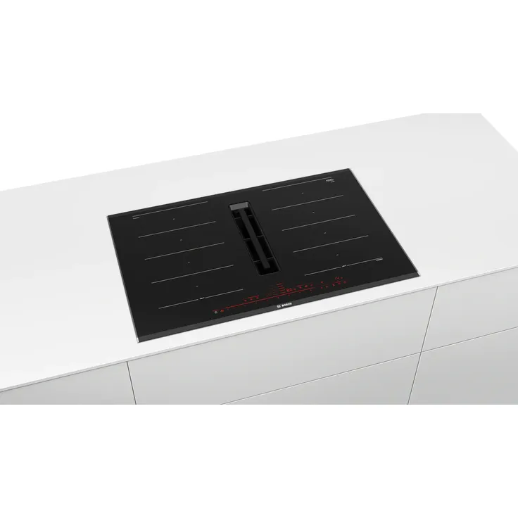 Bosch PXX875D57E Induktionskochfeld mit integriertem Dunstabzug, Serie 8, Breite 80 cm, mit Rahmen aufliegend, 2 Flexinduktionskochzonen, Direct Select, schwarz – Bild 5