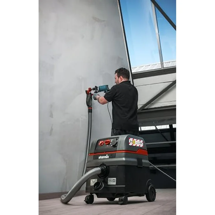 Starmix ISC H-1425 Mono, Industriestaubsauger Staubklasse H, 1400 Watt Leistung, 25 L Behälter, HEPA H14 Filter, QUIX-Schnellwechselsystem – Bild 3