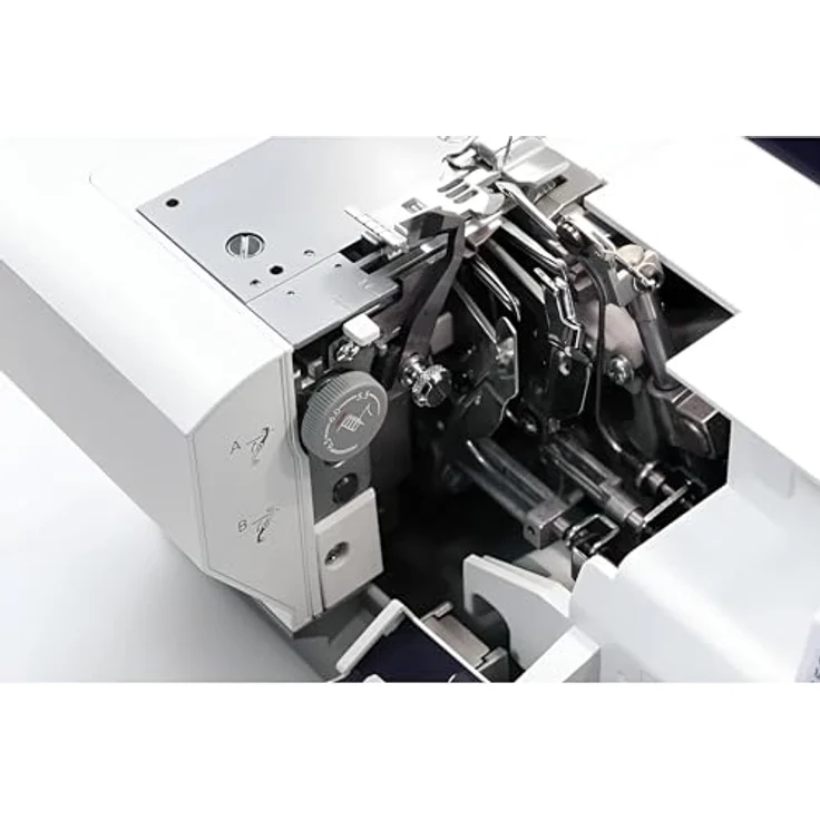 PFAFF admire air 6000, Overlock-Nähmaschine mit Electronic-One-Touch-Lufteinfädelung, 23 Stichen und großzügigem Nähbereich – Bild 9