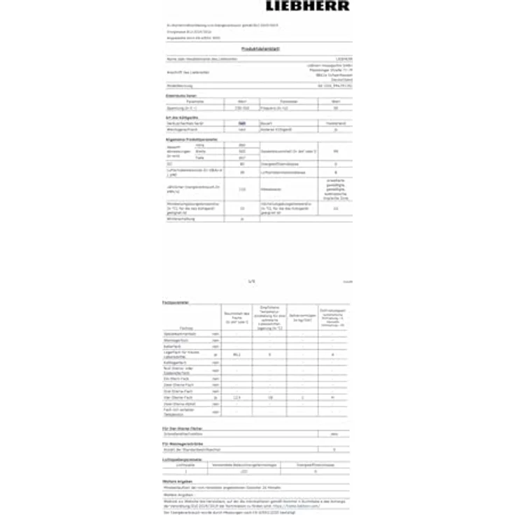 Liebherr Rd1201-20, Tischkühlschrank mit 98,1 l Volumen, EEK D, 110 kWh/Jahr, Weiß – Bild 2