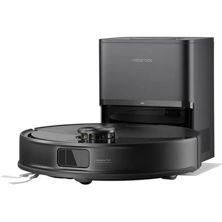 Roborock Q10 VF+, Beutelloser Staubsauger-Roboter, 10.000 Pa Saugleistung, Schwarz, selbstentleerende Station, 150 Minuten Akkulaufzeit, VibraRise Wischsystem