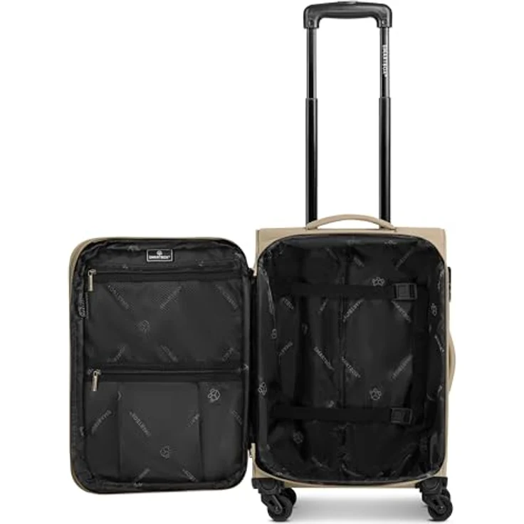 SMARTBOX Weichgepäck Kabinen-Koffer für Damen & Herren | Kleiner Cabin-Trolley 36 x 23 x 57 cm | leichte 2,6 kg | erweiterbar mit Dehnfalte | 4 Rollen & Zahlenschloss (Edition 04) – Bild 5