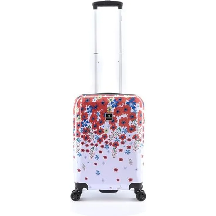 Saxoline Blessing harde handbagage bedrukt met bloemen, 55cm, Bedruckt