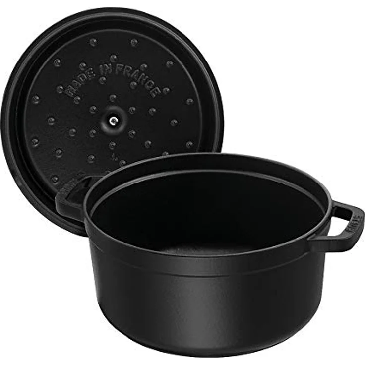 STAUB Gusseisen Bräter-Cocotte, rund 24cm, 3,8L, schwarz – Bild 4