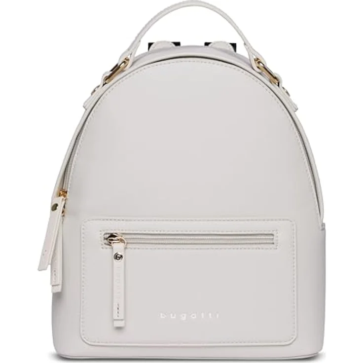 bugatti Ella City Rucksack, 28 cm, 100% Polyurethan, Farbe weiss, kompaktes Design – Bild 1