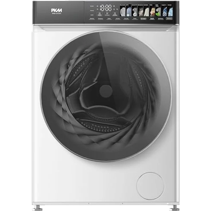PKM WA9-12TCAT Waschvollautomat, 9 kg, 1400 UpM, Energieeffizienzklasse A, 12 Programme, Steam-Funktion, Touch Control Display – Bild 1