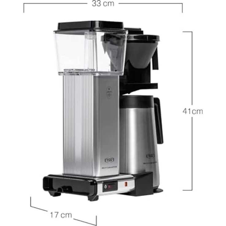 Moccamaster Filter Kaffeemaschine KBGT Thermos, 1.25 Liter, 1450 W, Polished – Bild 2