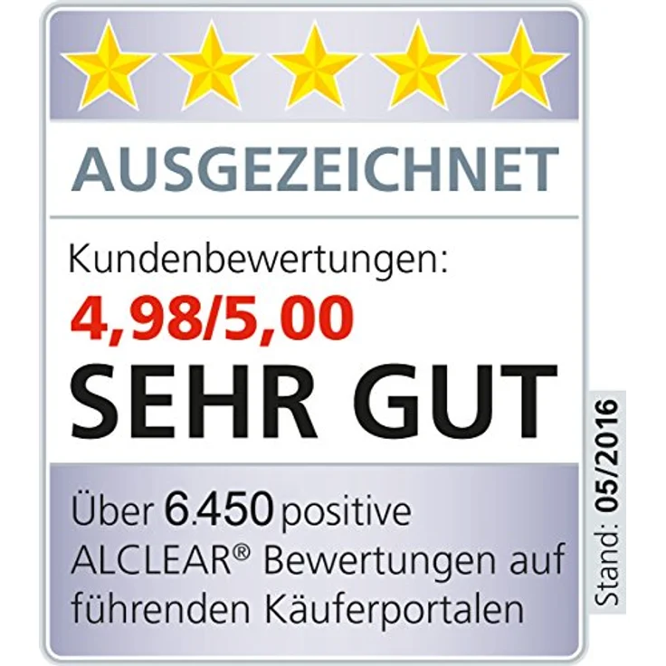 ALCLEAR 89915 Universal Allrounder Plus, Microfasertuch geeignet für Fast alle Oberflächen, Auto, Haushalt, Boot 40 x 40 cm, blau – Bild 10