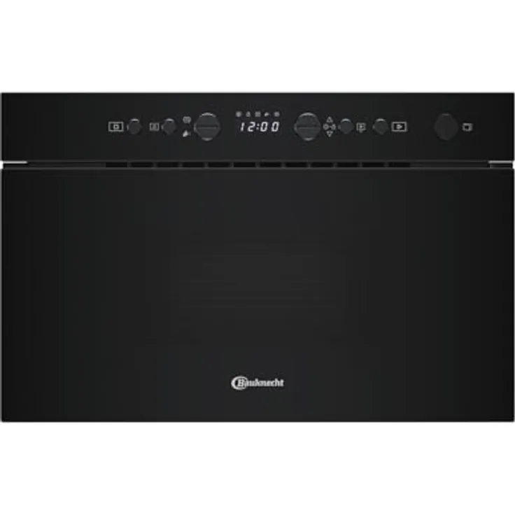 Bauknecht BMN1O2BK Solo-Mikrowelle, 22 l Garraum, 750 Watt, Dynamic Steam-Dampfgaren, RapidDefrost Auftaufunktion, Schwarz