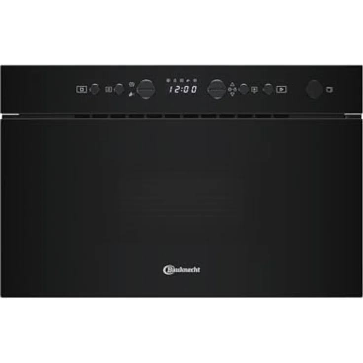 Bauknecht BMN1O2BK Solo-Mikrowelle, 22 l Garraum, 750 Watt, Dynamic Steam-Dampfgaren, RapidDefrost Auftaufunktion, Schwarz – Bild 1