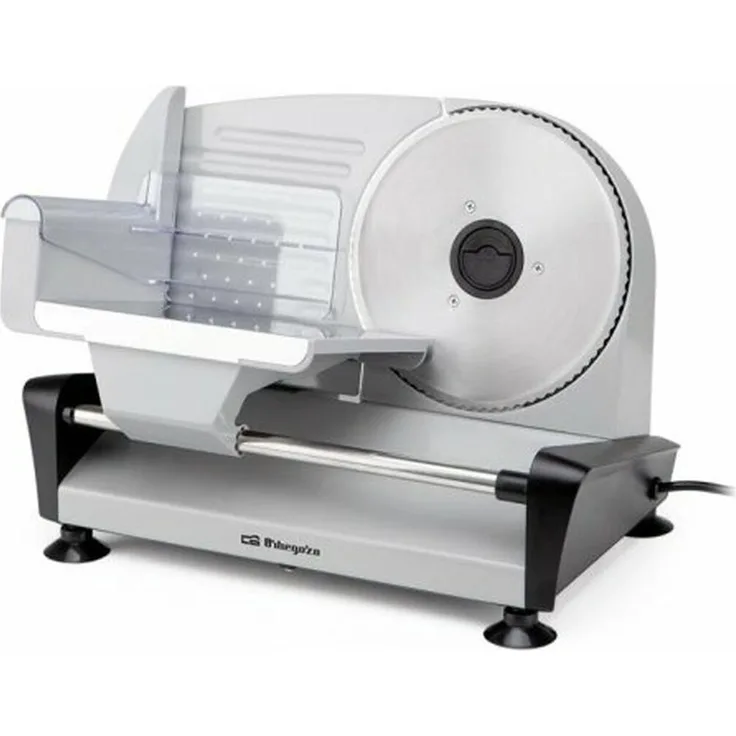 Orbegozo MS 4580, Allesschneider aus Edelstahl, 19 cm gezackte Klinge, 150 W Leistung