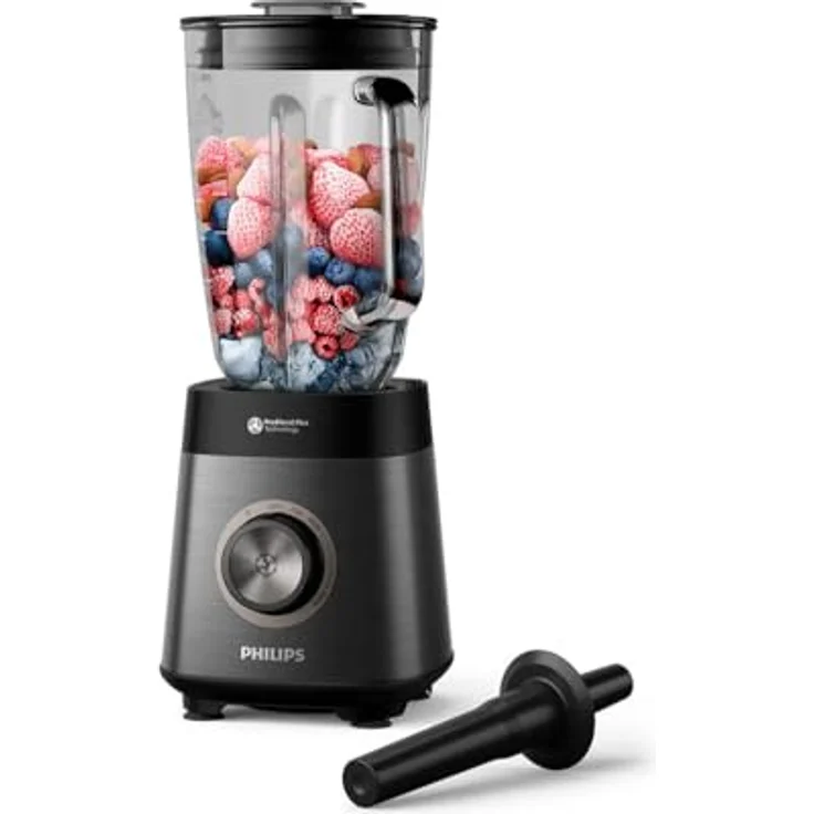 Philips 5000 Series HR3040/00 Standmixer, Schwarz mit 1200-W-Motor und automatischer Reinigung – Bild 1