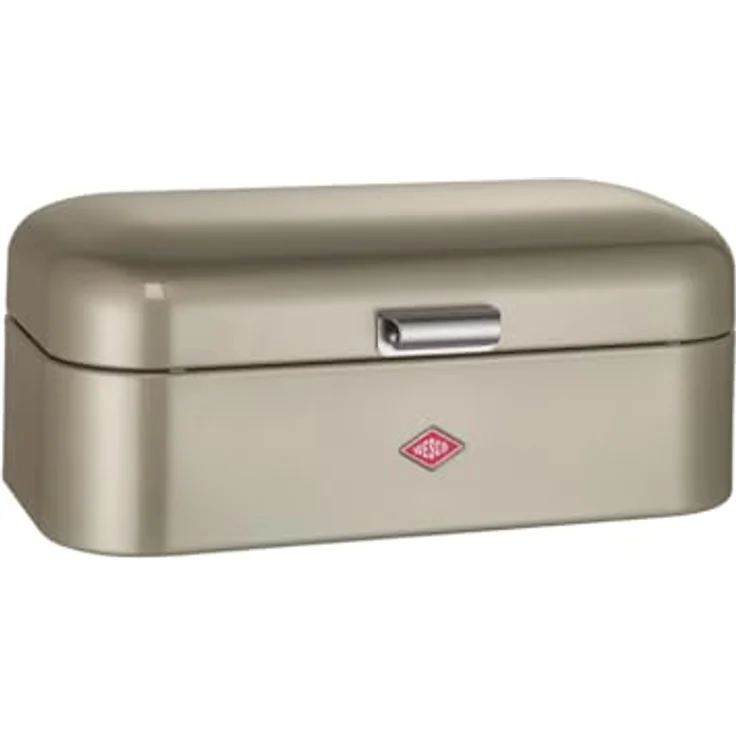 WESCO Grandy Brotkasten neusilber, Stahlblech, Lüftungslöcher und stabiler Handgriff – Bild 1