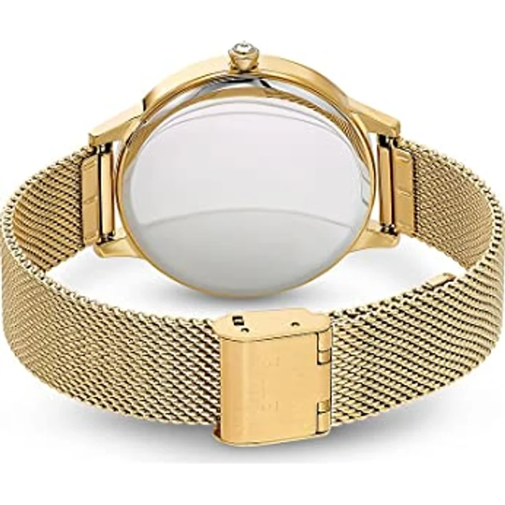 JETTE Damen-Armbanduhr Analog Quarz, Edelstahl, Gehäusedurchmesser 38 mm, Gelbgold – Bild 2