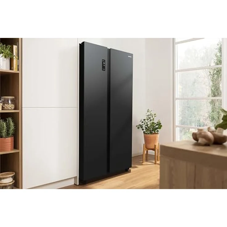 Gorenje NRR 9185 EABXL Side-by-Side-Kühlschrank, freistehend, schwarz, NoFrost, Breite 91 cm, Energieklasse E – Bild 9
