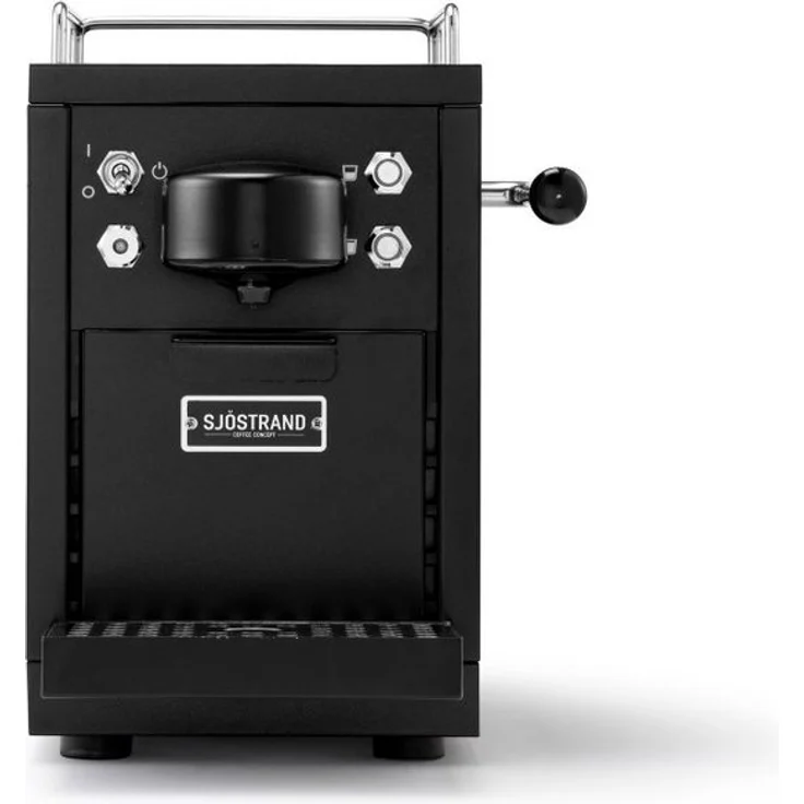 Sjöstrand Original Espresso Capsule Machine, Edelstahlgehäuse, skandinavisches Design, Chromoberfläche – Bild 1