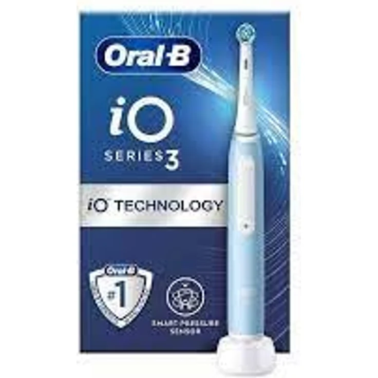 Braun Oral-B iO 3N Elektrische Zahnbürste, Blau, 1 Bürste – Bild 1