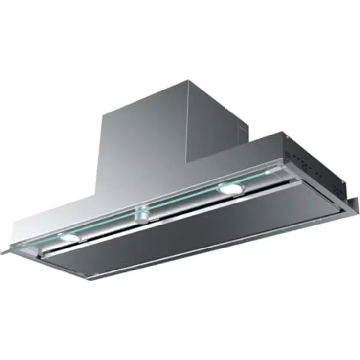 Franke Campana extractora Style Pro (FSTPRO 908 X), Edelstahl, Dunstabzugshaube mit 640 m³/h, Energieeffizienzklasse A, 3 Leistungsstufen, 67 dB(A) Geräuschpegel
