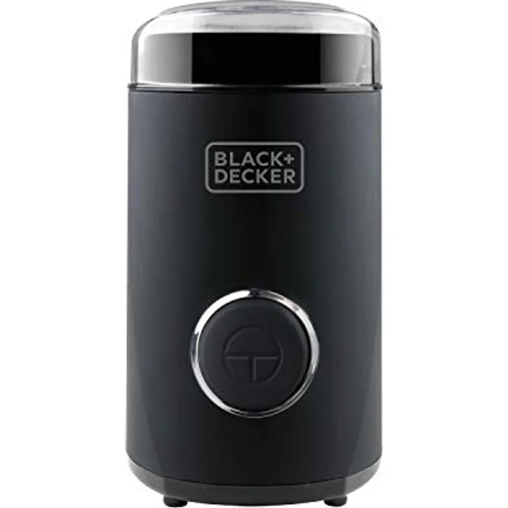 Black + Decker BXCG150E - Elektrische Mühle für Kaffee, Nüsse, Gewürze, Samen. Schnell, 150W, 50g, Behälter und Klingen aus Edelstahl, Schwarz, – Bild 1