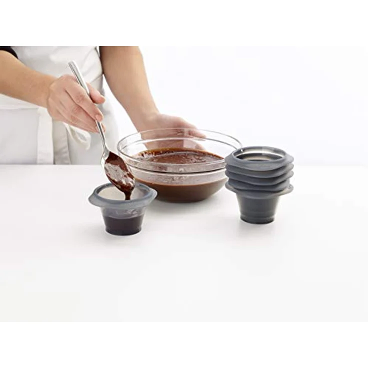 Lékué 2413006N06M017 Lava Cake Formen 100% Platin-Silikon 6 Stück – Bild 3