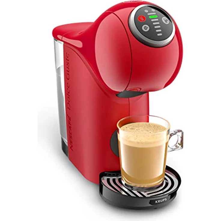 Krups KP3405 NESCAFÉ Dolce Gusto Genio S Plus Kapselmaschine (Espresso Boost, Temperaturauswahl, Heiß- & Kaltgetränke, 15 bar Pumpendruck, 0,8l Wassertank) Rot – Bild 6