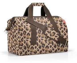 reisenthel Allrounder L, geräumige Handtasche im Arztkoffer-Design, leo macchiato, Braun