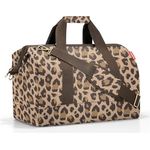 reisenthel Allrounder L, geräumige Handtasche im Arztkoffer-Design, leo macchiato, Braun