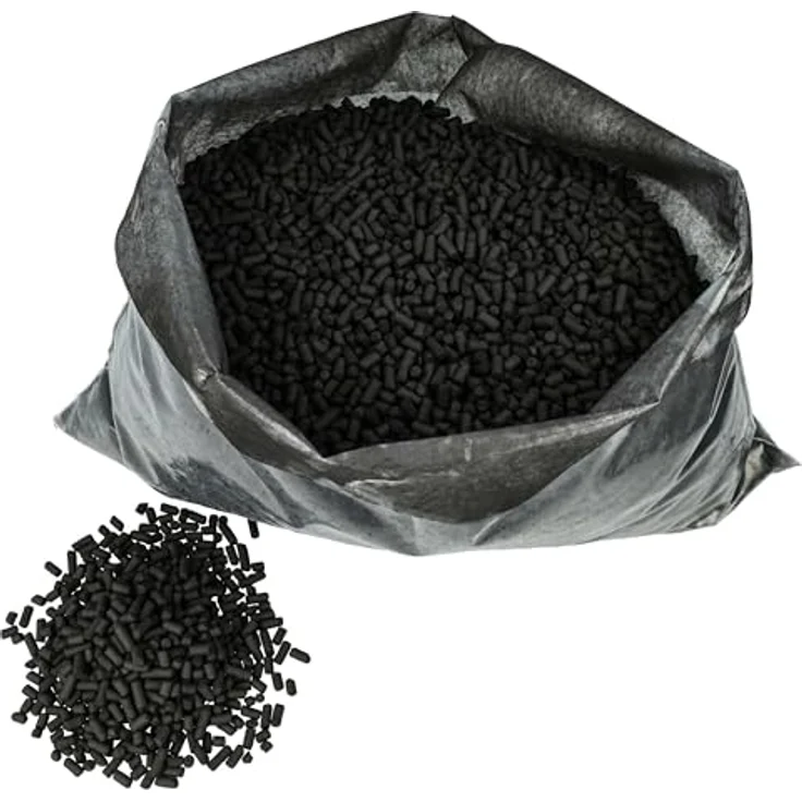 vhbw Aktivkohle Pellets Nachfüllpack 2,5 kg, kompatibel mit Berbel BKF 83 DL/DLP, 3-4 mm Durchmesser, schwarz – Bild 2