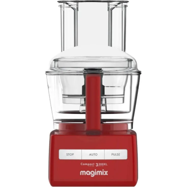 Magimix Compact 3200 XL, Küchenmaschine in Rot mit Zitruspresse