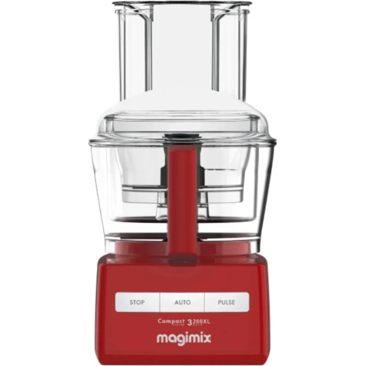 Magimix Compact 3200 XL, Küchenmaschine in Rot mit Zitruspresse