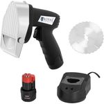 Royal Catering Dönermesser elektrisch Gyrosmesser Dönerschneider Akku kabellos 3.000 U/min, Aufschnittmaschine, Silber