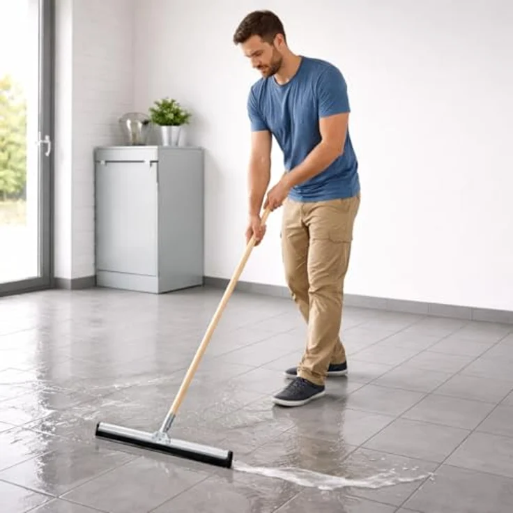 Andreas Bürsten Wasserschieber 35 cm, Metall, Schwammgummi – Bild 3