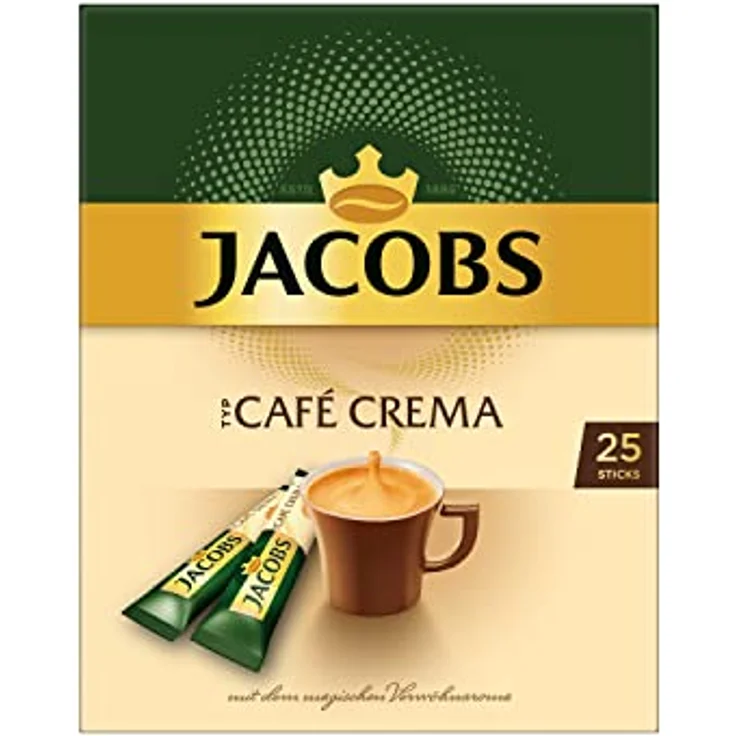 Jacobs Typ Café Crema, löslicher Kaffee, Instantkaffee, Instant, 25 Portionen – Bild 2