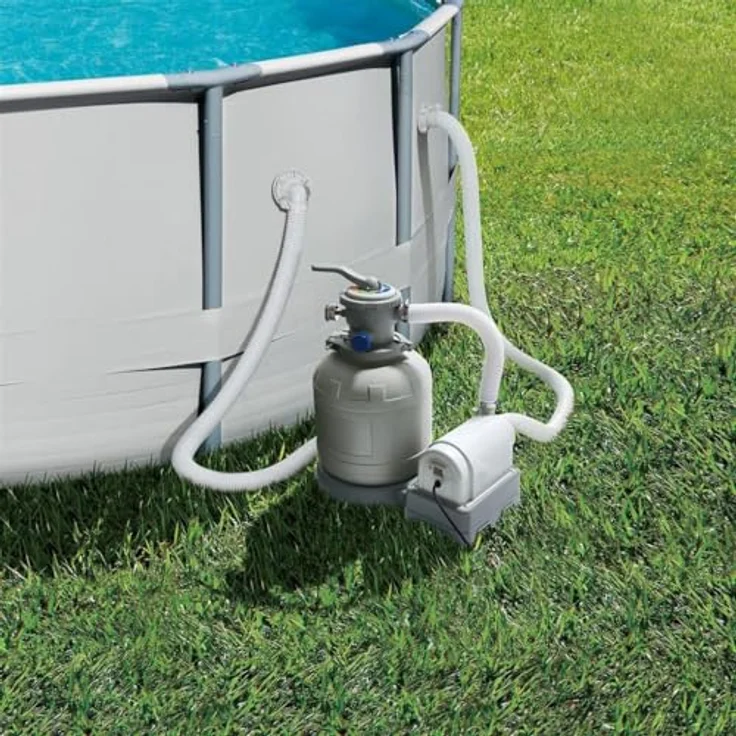 Summer Waves Zandfilterpomp 4164 Liter pro Stunde, effektive Wasserfiltration für Schwimmbecken – Bild 3