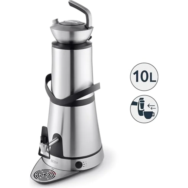 BEEM Samowar Amira mit Dispenser 10 l - Edelstahl, Induktionstechnologie, Leerlaufschutz, professionelle Anwendung – Bild 4